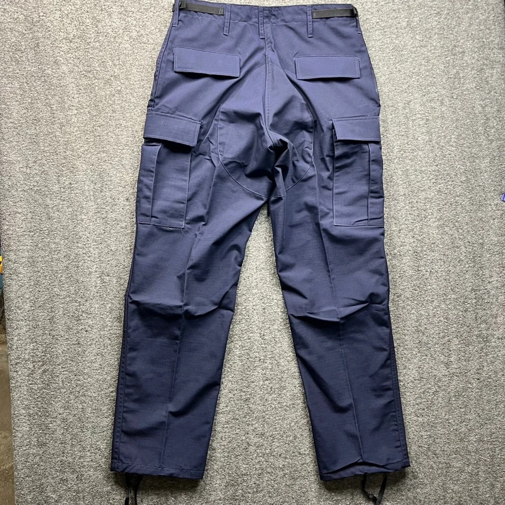 Propper Combat Trousers Mens Medium Regular Navy Blue 34x32 Cargo Ripstop Pants‎